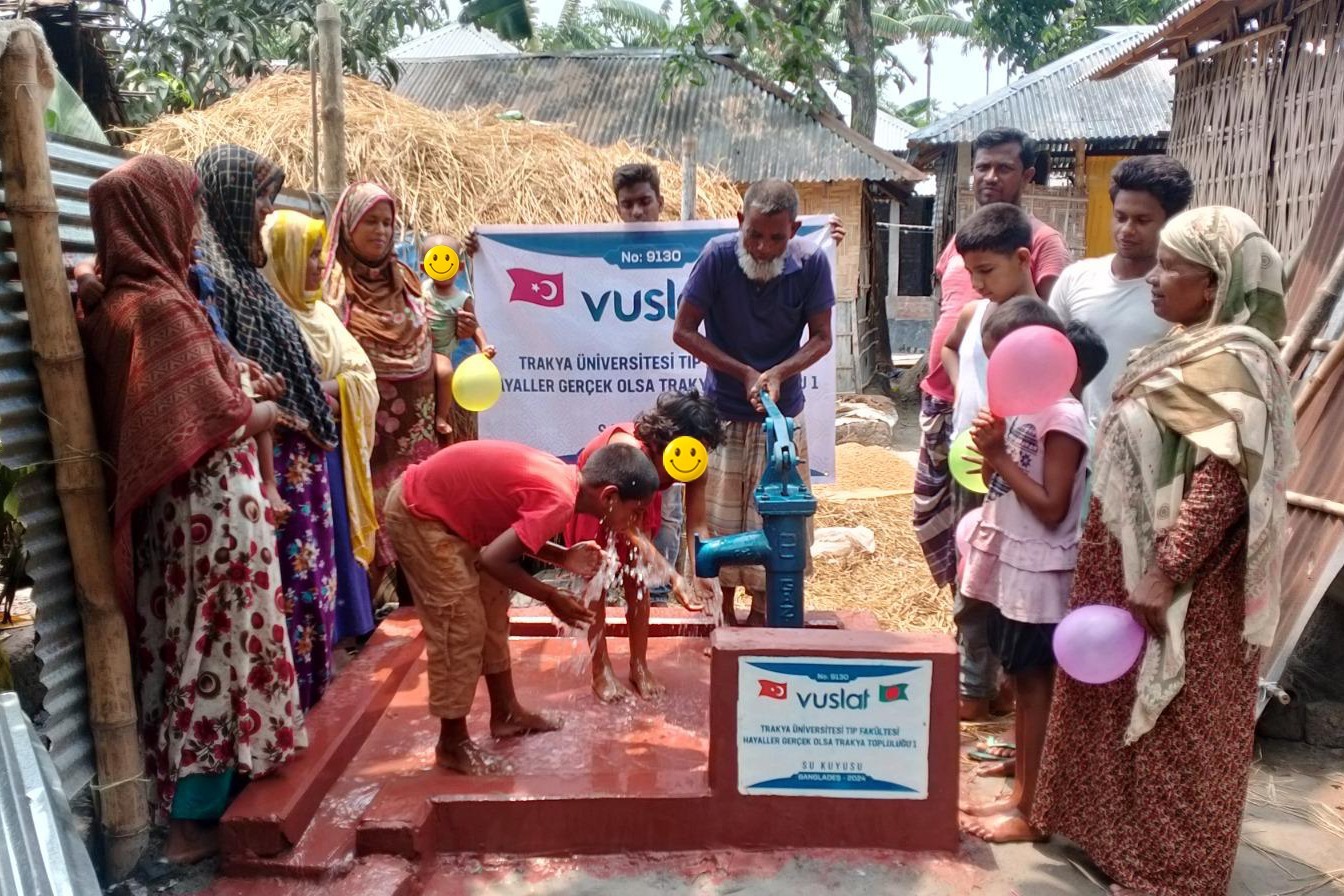 T.Ü. öğrencilerinden Bangladeş’e iki su kuyusu