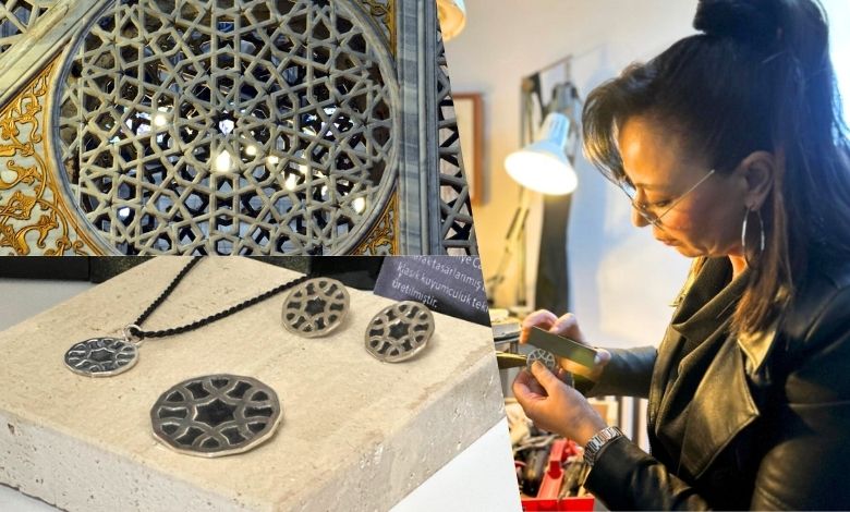 Selimiye’nin minber motiflerini takıya dönüştürdü